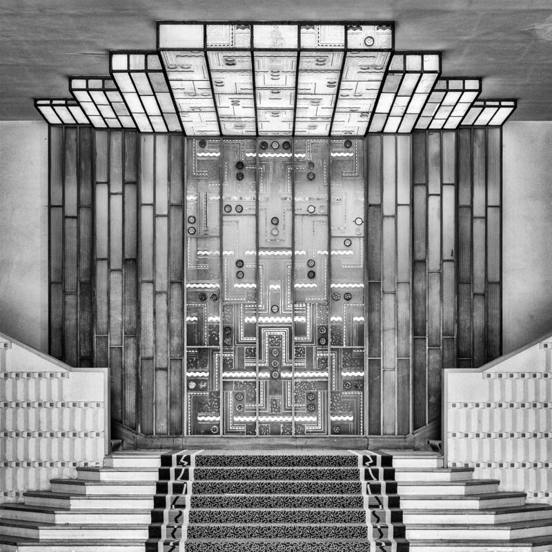 Hôtel Splendid de Dax - Marianne Le Morvan et Pierre Dupin - Mur de lumière hall d'entrée